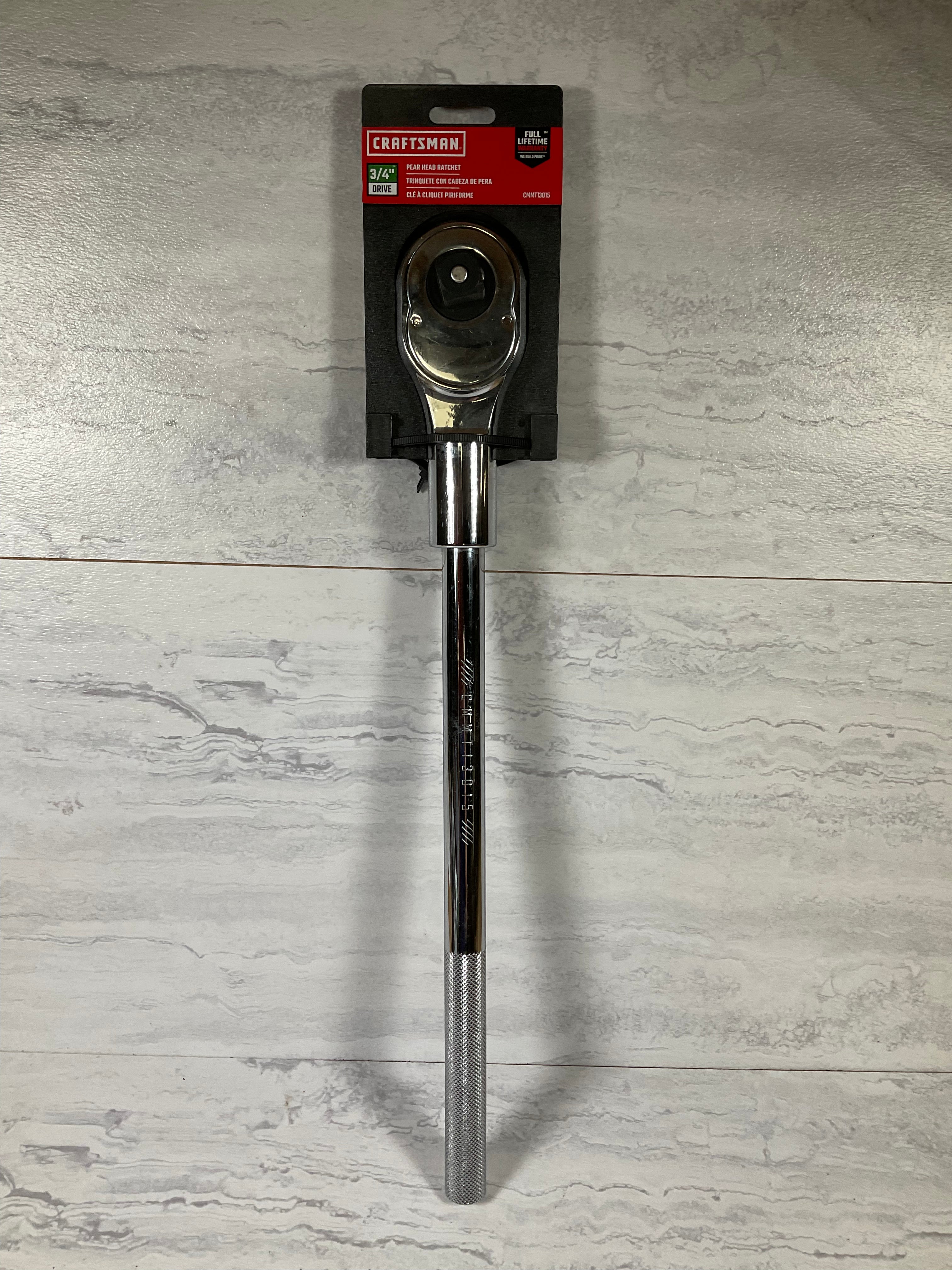 CRAFTMAN 3/4" DRIVE PEAR HEAD RATCHET #CMMT13015 (6933834858679)